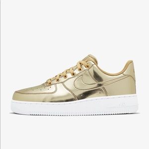 Nike gold Air Force 1